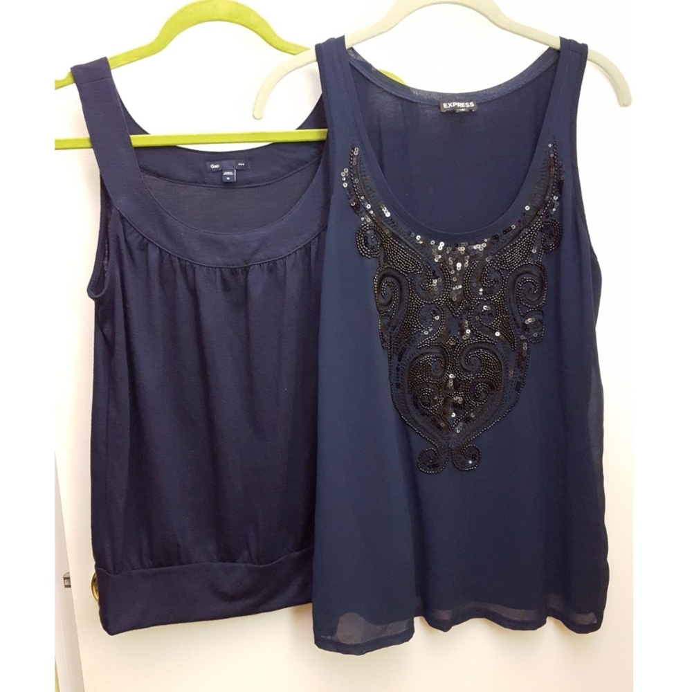 Bundle of 2 navy tanks, medium